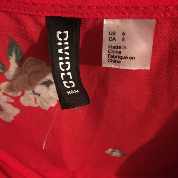 h&m divided flamenco floral style dress - Picture 2 of 3